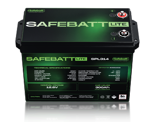 Safebatt Lite 12.8v 300Ah LFP Battery 3.84kwHr