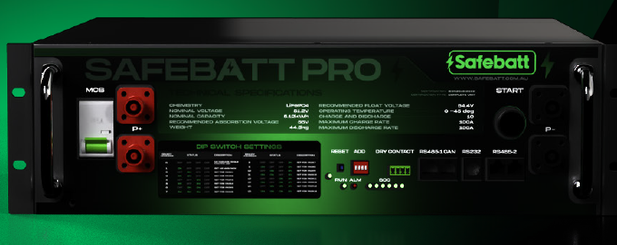 SafeBatt Pro 5.12kwHr Battery Module