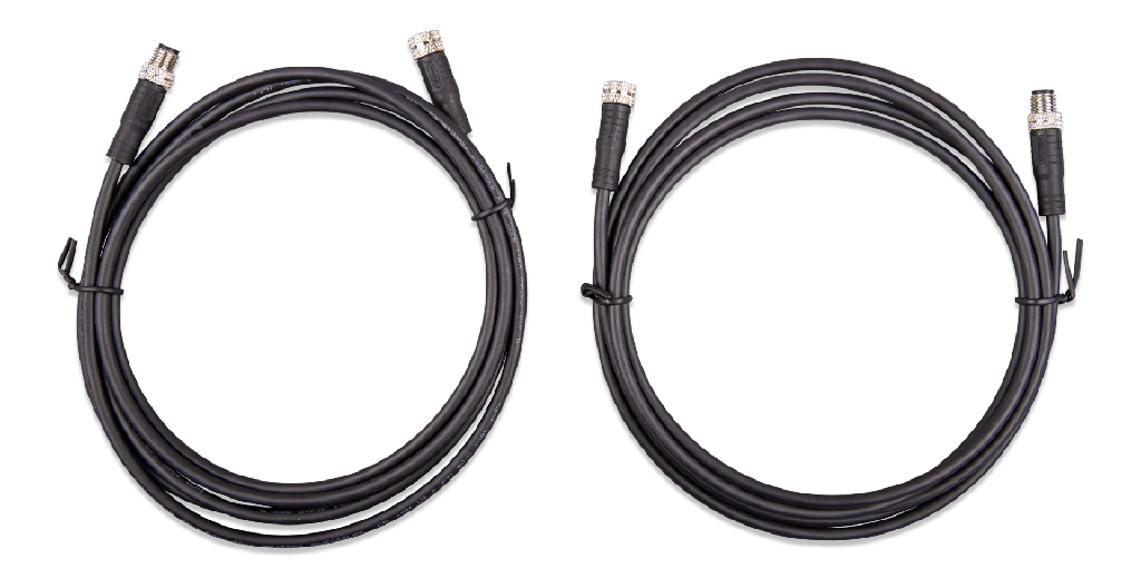 M8 circular connector Male/Female 3 pole cable 1m (bag of 2)