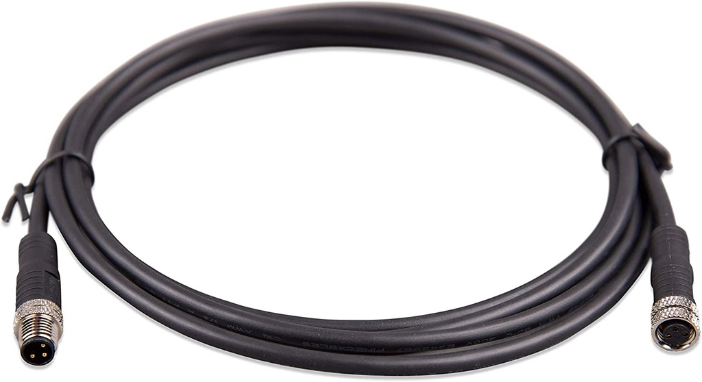 M8 circular connector Male/Female 3 pole cable 2m (bag of 2)