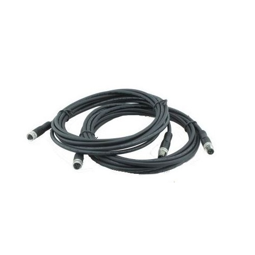M8 circular connector Male/Female 3 pole cable 3m (bag of 2)