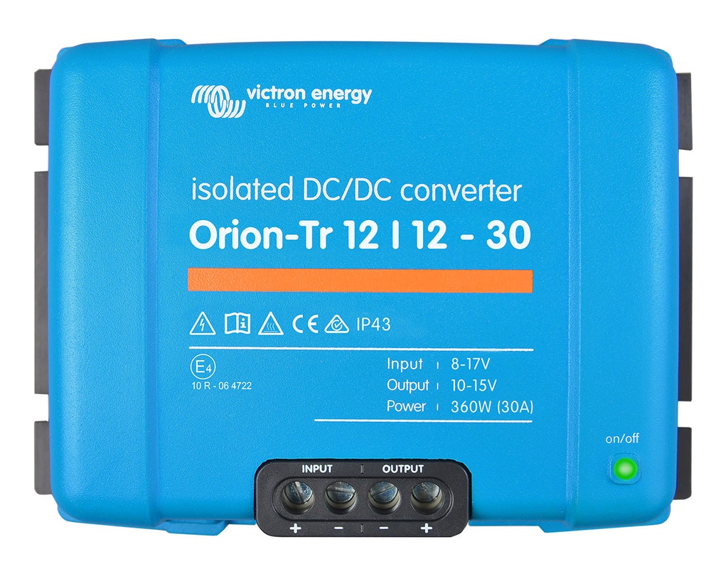 Orion-Tr 12/12-30A (360W) Isolated DC-DC converter