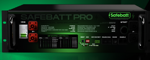 [Test to IEC62619 where possible.] SafeBatt Pro 5.12kwHr Battery Module