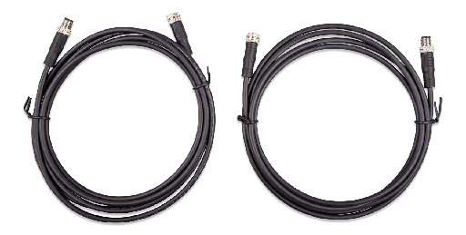 [ASS030560100] M8 circular connector Male/Female 3 pole cable 1m (bag of 2)