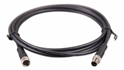 [ASS030560500] M8 circular connector Male/Female 3 pole cable 5m (bag of 2)