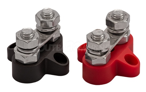 [VBB413020010] Dual Terminal Stud M8-linked set (1 red/1 black)